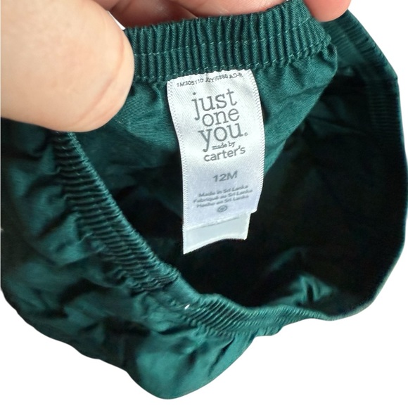 Carter's Emerald Velvet Baby Dress with Bloomers - Picture 9 of 9